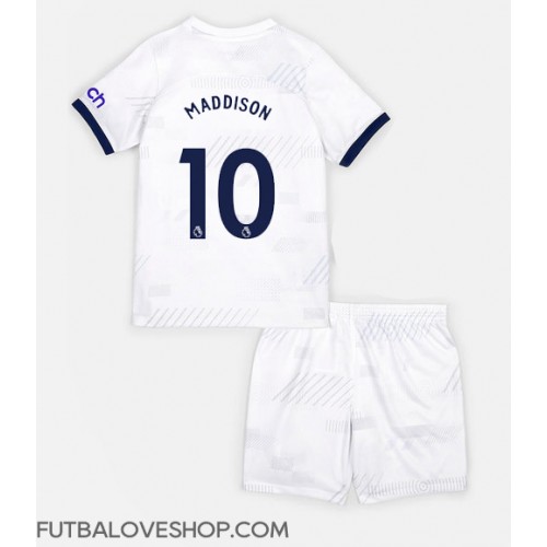 Dres Tottenham Hotspur James Maddison #10 Domáci pre deti 2023-24 Krátky Rukáv (+ trenírky)
